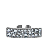 Кольцо (кристаллы Swarovski, 5х1.5 см, г/п: золото, регулируемый) Katerina Vassou KV26.1-404788B