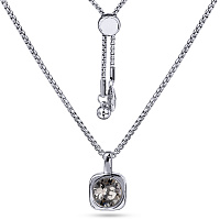 Кулон Теннис  (кристаллы грейдж, г/п: родий 8 мм, 70 см) Uvelina SW00 0010R-284P1