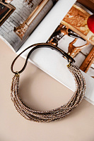 Колье-чокер Tutti (Богемское стекло, кожа) Италия Perfetto 