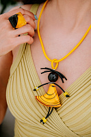 Колье Pupa желтый/черный ENZO BENZO 