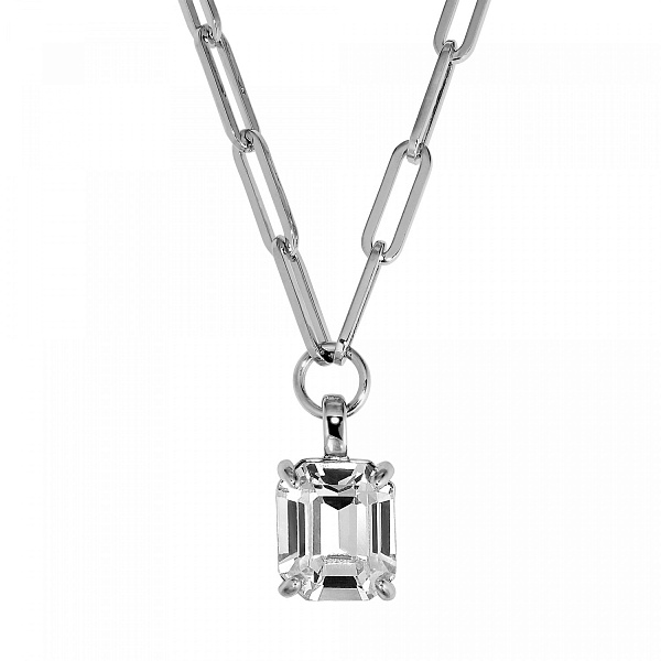 Колье OCTA (кристалл прозрачный, г/п: родий, 50 см) Дания DYRBERG/KERN 460532