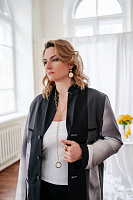 Колье Лира (кристаллы, 65 см, 30х3 см) Италия Claudio Canzian  002 05 420