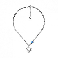 Колье Ciclon Живи, мечтай, наслаждайся и люби (муранское стекло - синий) 191820-07  Испания