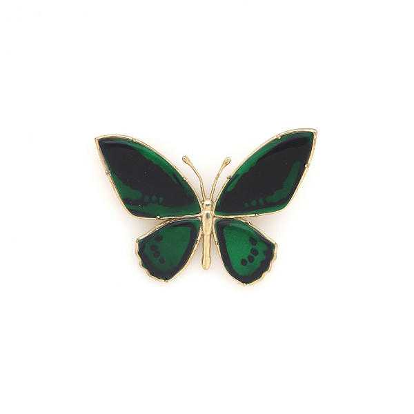 Брошь Mariposa ( перламутр,г/п: золото) 10-23909 Франция Nature Bijjoux 