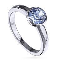 Кольцо Теннис (Кристалл светлый сапфир, г/п: родий, 6 мм, р.17) Uvelina SW00 0028R-211R