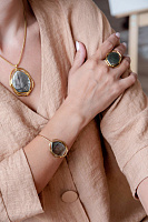 Браслет REFLET (перламутр, 7,05 гр, 56 см, г/п: золото, регулируется) 13-69401 Франция Ori-Tao