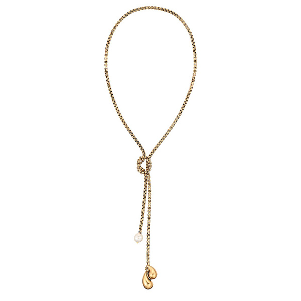 Колье (жемчуг майорка, кристалл прозрачный. графит, 92см) Италия Claudio Canzian 002 05 875