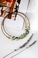 Колье (пренит, каучук, г/п: золото) Италия Perfetto