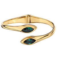 Браслет Эдем (кристаллы зеленые, г/п: золото) Uvelina SW00 0110G-205B