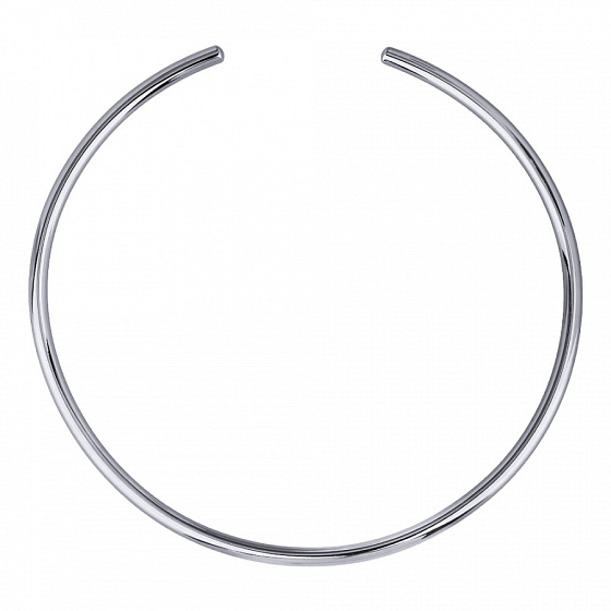 картинка Колье Гривна (13 см, г/п: родий) BS05 0018R-00N ювелирный  магазин Калина являющийся официальным дистрибьютором в России 