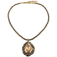 Колье Франческа (Кристалл медовый, 47 см, 4,2Х3,2 см) Италия Claudio Canzian  002 05 528