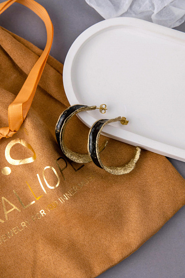 картинка Серьги ( г/п: золото, 4,3х1,6 см, 27 гр.) Греция Kalliope 002 02 013 ювелирный  магазин Калина являющийся официальным дистрибьютором в России 