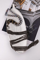 Колье Afrodite pearl (Жемчуг шоколад, раухтопаз, цепи маниль цвет тауп) Италия Perfetto 51 001 001