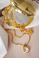 Колье VIDDA, Bloom, 45 см австрийский кристалл, VD23-01723 (персиковый)