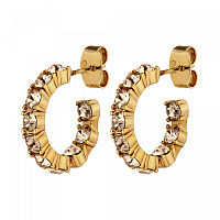 Серьги RAQUEL (кристалл медовый, г/п: золото, d 1,3 см) Дания DYRBERG/KERN 460062