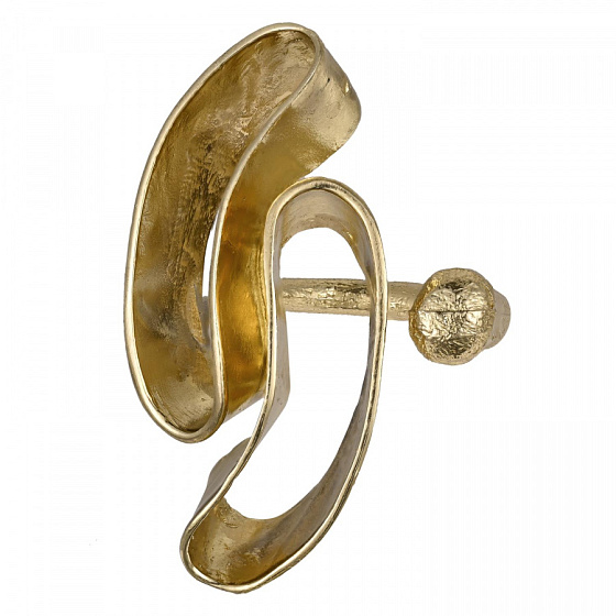 картинка Кольцо (г/п: золото, 4,2х2,1 см, регулируется) Греция Kalliope 022 01 005 ювелирный  магазин Калина являющийся официальным дистрибьютором в России 