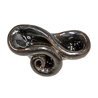 Кольцо (керамика коричневый, г/п: золото,4х2.5 см, р.17.5) Испания 01901014