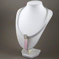 Колье MURANO палочка розовая Италия