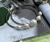 Колье (Майорка, каучук, г/п: золото) Италия Perfetto