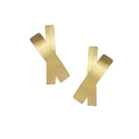 Серьги Mercy (с пластинами, г/п: золото) Греция Katerina Vassou KV25.1-403059G