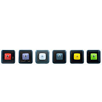 Кольцо MURANO  к-8 пирамида красная Италия