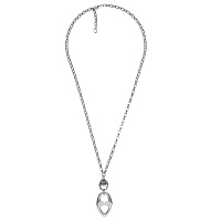 Колье Ciclon 251811-10 (кристалл графит,г/п:серебро, 85 см, кулон 9,5х3,4 см ) Испания Amarre 