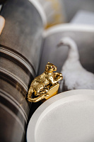 Кольцо Кошка (кристалл красный, 4,3х2,5х1,7 см) Италия Claudio Canzian 002 01 182