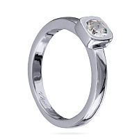 Кольцо Теннис (Кристаллы белые, г/п: родий, 4 мм, р.18) Uvelina SW00 0001R-001R-8