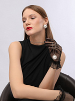 Кулон old money (майорка 28 мм белая, 90 см, г/п: античное серебро) Uvelina MG05 0028AS-01P