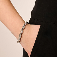 Браслет CELTIS (кристалл прозрачный, г/п: родий, 17+3 см) Дания DYRBERG/KERN 470048