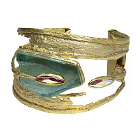 Браслет (кристаллы: мультиколор, г/п: золото) Греция Kalliope 022 04 009