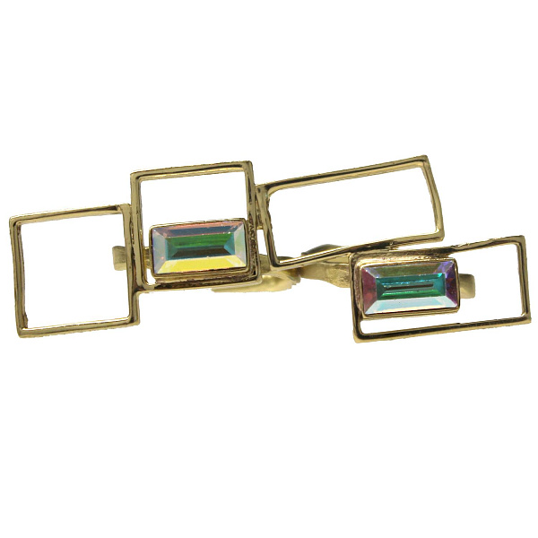 Кольцо (кристалл мультиколор, г/п: золото, регулируется) Греция Kalliope 022 01 052