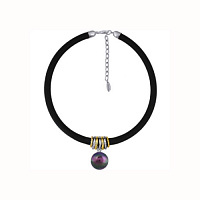 Колье  (Майорка 18 мм, лиловый хамелеон, г/п: золото) Uvelina MK10 0036-13c2