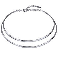 Колье Геометрия (г/п: родий) BS05 0036R-00N