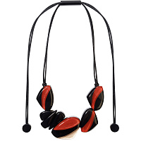 Колье Jezebel черный, красный, длина регулируется Голландия ZSISKA