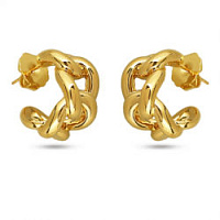 Серьги (г/п: золото, 2 см) BS05 0700G-00E Uvelina