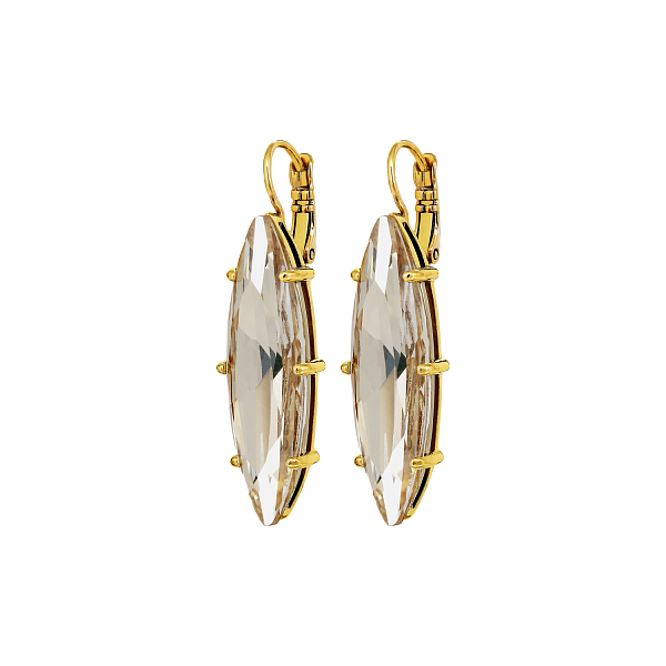 Серьги KALAY (кристалл медовый, г/п: золото, 4,4х1 см) Дания DYRBERG/KERN 470005