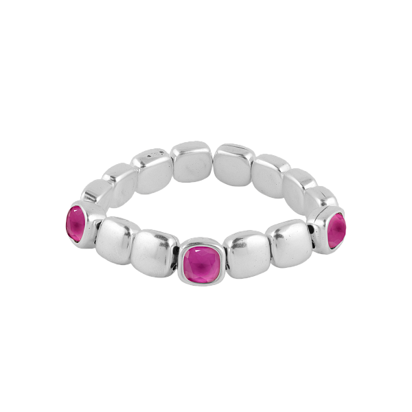 Браслет (кристалл фуксия, г/п: серебро, регулируется до 20р.) EMO130-31-2 Испания Ciclon Emotion