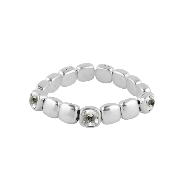 Браслет (кристалл прозрачный, г/п: серебро, регулируется до 20р.) EMO130-66-2 Испания Ciclon Emotion