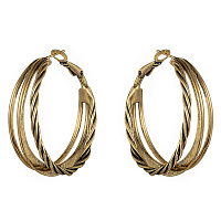 Серьги (г/п: золото, 3,8х3,7 см, 14 гр.) Италия Claudio Canzian 002 02 818