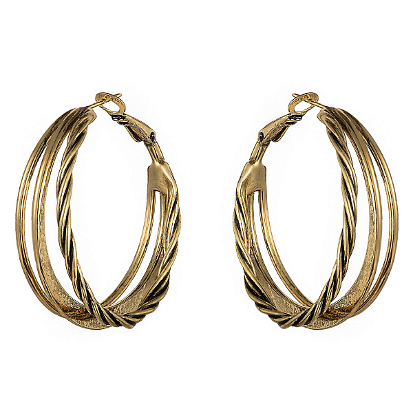 Серьги (г/п: золото, 3,8х3,7 см, 14 гр.) Италия Claudio Canzian 002 02 818