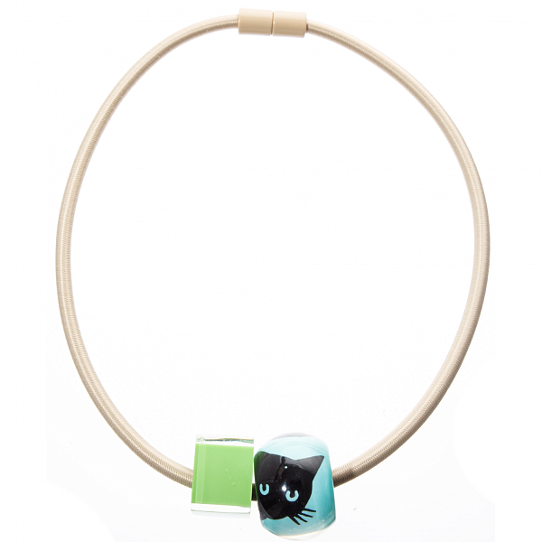 Колье Bliss inspiration (бежевый, 2 шарма, 60 см) Голландия ZSISKA