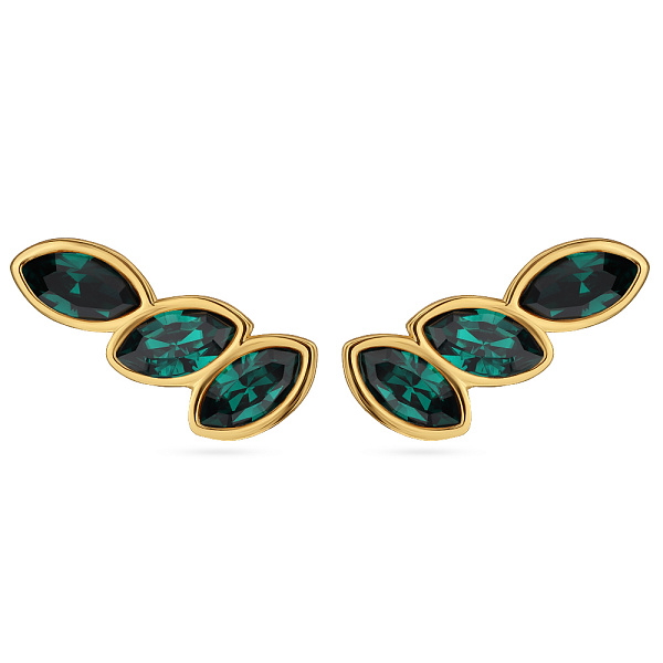 Серьги Эдем (кристаллы зеленые, г/п: золото) Uvelina SW00 0110G-205E