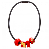 Колье Bliss inspiration (черный, 4 шарма, 50 см) Голландия ZSISKA