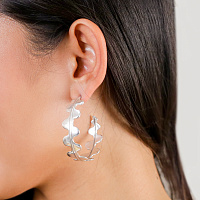 Серьги EPIPHYL (21,15 гр, 5 см, г/п: серебро) 12-32236 Франция Ori-Tao