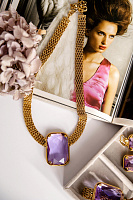 Колье (кристалл сиреневый) Италия  Claudio Canzian 002 05 670