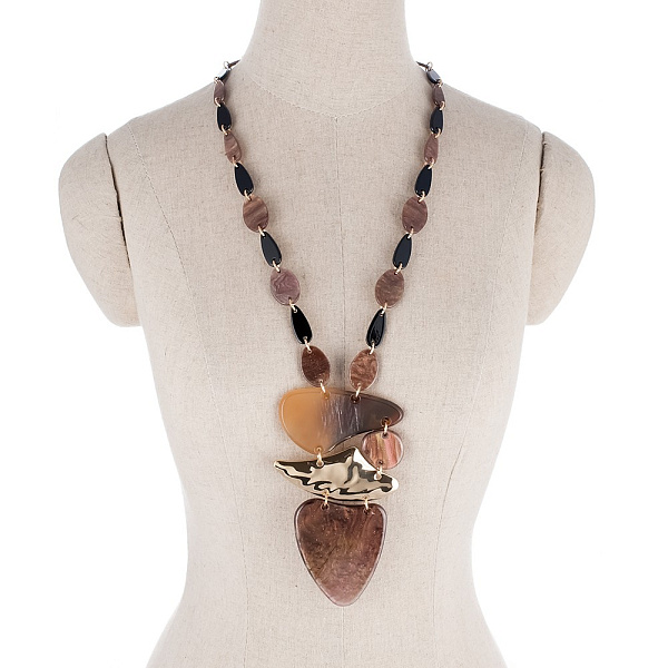 Колье Accenta (Ацетат, латунь. Гальв.покрытие: золото.) 10117491 Корея