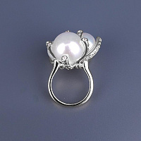 Кольцо (Майорка, г/п: родий, р.17,5) Испания Madreperla 020 01 018
