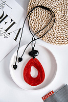 Колье Casban красный дл.регулируется Голландия ZSISKA