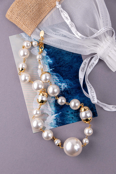 Колье (Майорский жемчуг, 57х3 см) Италия  Claudio Canzian 002 05 648